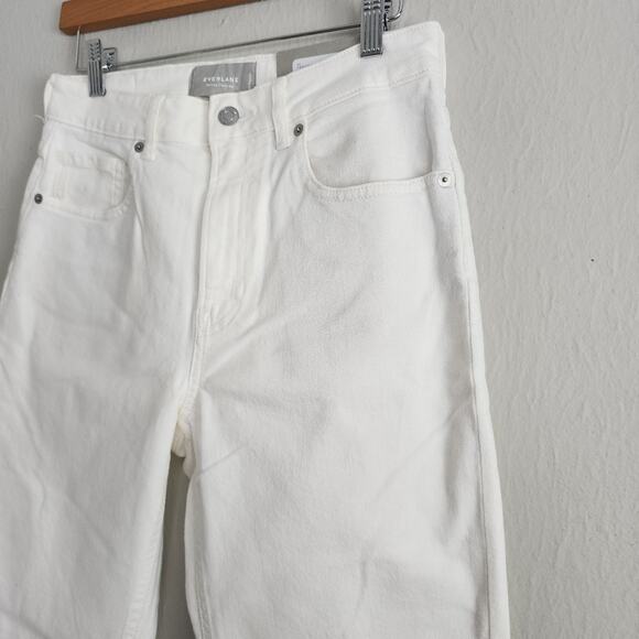 NEW Everlane The Curvy Cheeky High Waisted Straight Leg Jean White - Picture 9 of 11